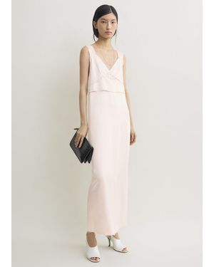TOTEME V-Neck Slip Dress - Natural