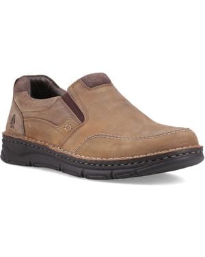Hush Puppies Franco Slip On Leather Loafers - Brown