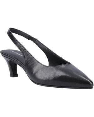 Hush Puppies Nahla Leather Pointy Slingback Heels - Blue