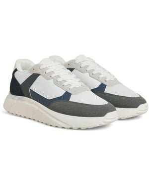 Jack & Jones Aspire Runner Polyurethane Castlerock/ Blazer Trainers Pu - Metallic