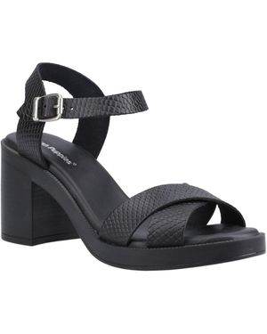 Hush Puppies Georgia Leather /Snake Heels - Blue