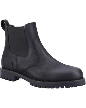 Cotswold Bodicote Farbe lederstiefel - Schwarz