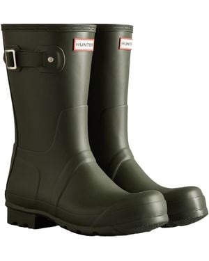 HUNTER Original Short Wellington Boots Rubber Wellington Boots - Green