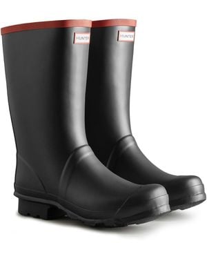 HUNTER Argyll Full Knee Wellington - Black