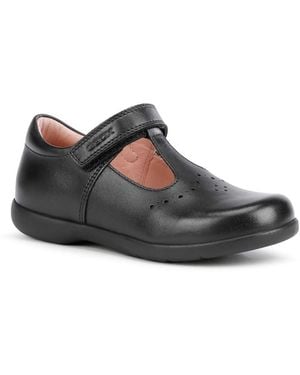 Geox Naimara Leather Shoes - Black