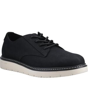 TOMS Navi Trvl Lite Leather Oxford Shoes - Black
