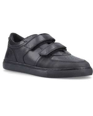 Hush Puppies Daxton Leather Trainers - Black
