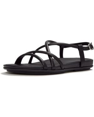 Fitflop Gracie Crystal Leather All Sandals - Black