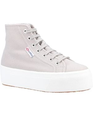 Superga 2708 Hi Top Cotton Colomba/ Avorio Boots - White