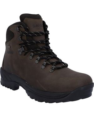 Hi-Tec Ravine Leather Hiking Boots - Black