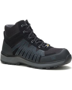 CAT Safety Caterpillar Charge Pu/Mesh/Synthetic Hiking Boots - Black