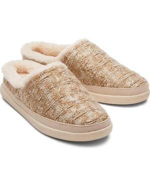TOMS Sage Polyester Blend Sahara Slippers - Natural