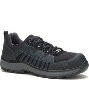 CAT Safety Caterpillar Charge Pu/Mesh/Synthetic Safety Trainers - Black