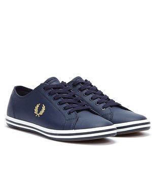 Fred Perry Kingston Leather Navy - Blue
