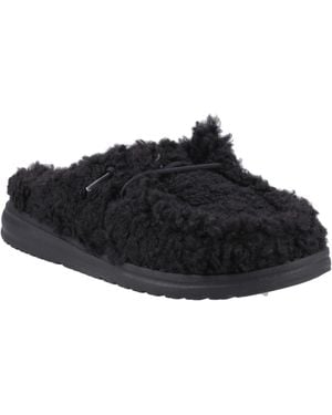 HEYDUDE Wendy Polyester Pantoletten - Schwarz