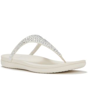 Fitflop Solay Mixed-Crystal Textile Sandals - White