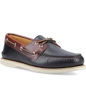 Sperry Top-Sider Authentic Cup Leather Boat Shoes - Blue