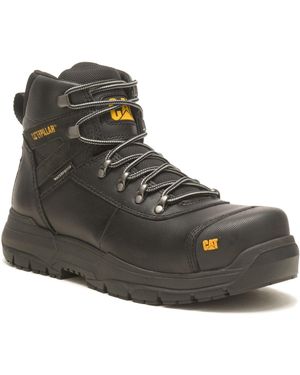 CAT Safety Caterpillar Pneumatic 2.0 Leather Safety Boots - Grey