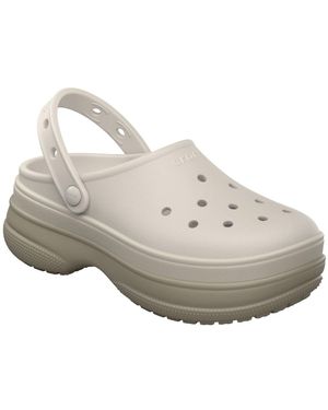 Crocs™ Classic Stacked Thermoplastic Chalk Clogs - Grey