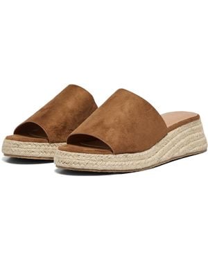 ONLY Minerva 3 Mules En Synthétique - Marron