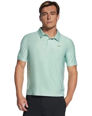 Skechers Go Dri All Day Printed Polo Shirt - Green