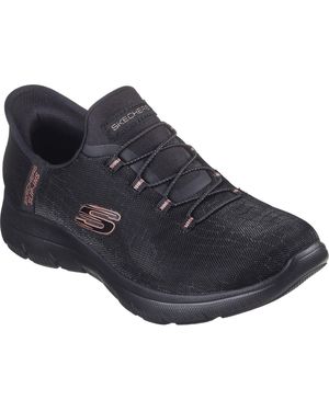 Skechers Summins Slip-Ins Memory Foam Trainers - Black