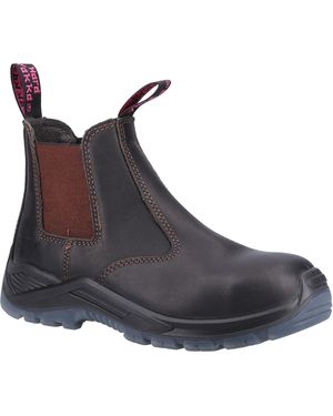 Hard Yakka Banjo Leather Safety Boots - Brown