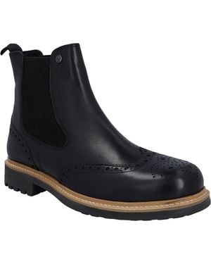 HUNTER Cawdor Brogue Dealer Boots - Black
