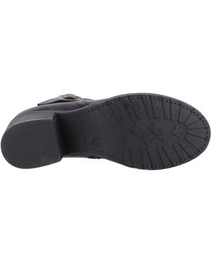 Hush Puppies Hensley Stiefeletten Aus Leder Mit Absatz - Schwarz