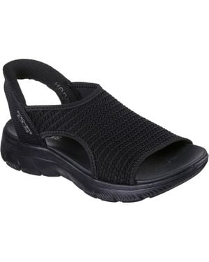 Skechers Summits Sweetly Evolved Textil Damen Sandalen - Schwarz