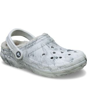 Crocs™ Classic Lined Thermoplastic Swirl Clogs - Grey