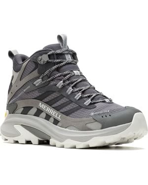 Merrell Moab Speed 2 Mid Gore-Tex Asphalt Hiking Boots - Grey