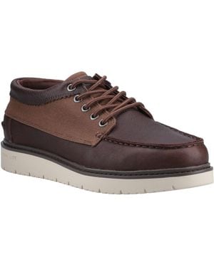 TOMS Trvl Lite Forrest Leather Lace-Up Shoes - Brown