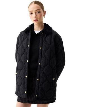 HUNTER Witton Quilted Shacket Jackets Nylon - Black