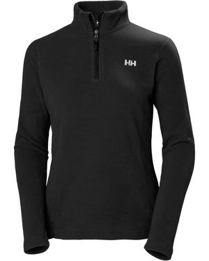 Helly Hansen Sport Daybreaker 1/2 Zip Synthetic Fleece Pullover - Black