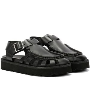 Clarks Meadow Buckle Sandalen Aus Leder - Schwarz