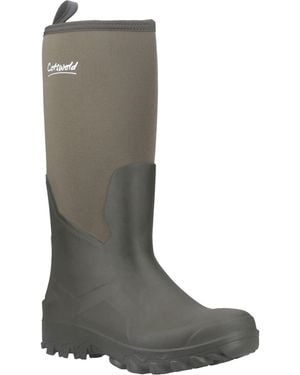 Cotswold Nailsworth Rubber Wellington Boots - Grey