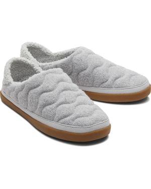 TOMS Ezra Polyester Raindrop Slippers - Grey