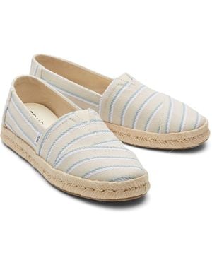 TOMS Alpargata Rope 2.0 100% Cotton Fog Espadrilles - White