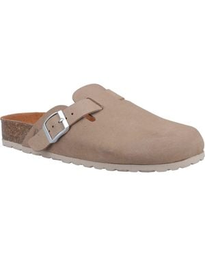 Hush Puppies Bailey Suede Mules - Brown
