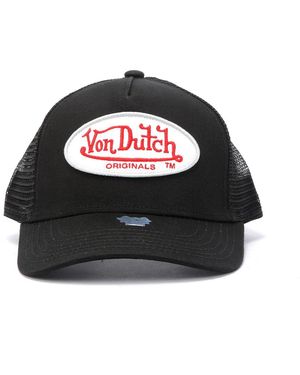 Von Dutch Trucker Cappelli Di Cotone Neri - Nero