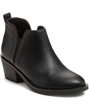 Rocket Dog York Polyurethane Heeled Ankle Boots - Black