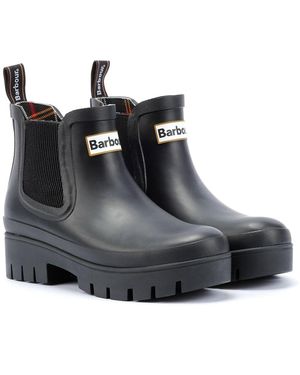 Barbour Halton Stivali Da Pioggia Neri Da Donna - Nero