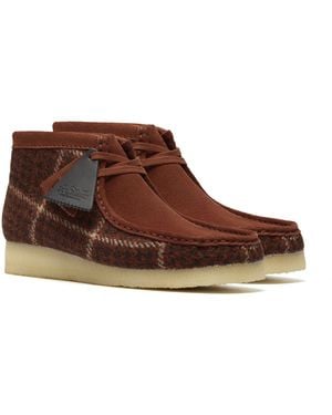 Clarks Wallabee Textile Stiefel - Braun