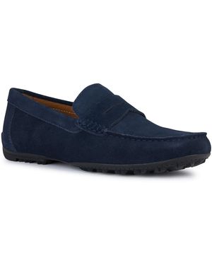 Geox U Kosmopolis Grip Lederslipper - Blau