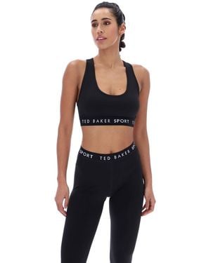 Ted Baker Diana Tbwsba2525 Polyester Sports Bra - Black