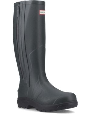 HUNTER Balmoral Mk Ii Boot Rubber Dark/ Wellington Boots - Black