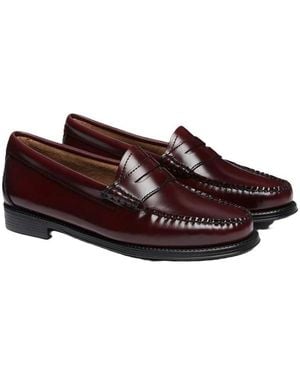 G.H. Bass & Co. Weejun Ii Leather Wine Penny Loafers - Brown