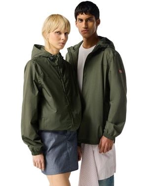 HUNTER Packable Rain Adults Rain Jacket - Green