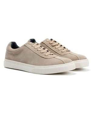 Ben Sherman Bentley Ii Suede Stone Trainers - Grey